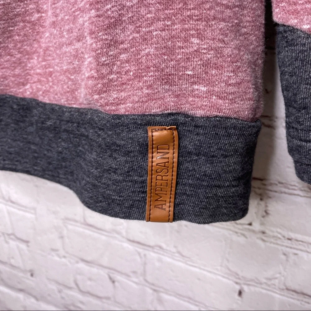 Pink Relaxed Fit Hoodie with Cowl Neck - Picture 3 of 5